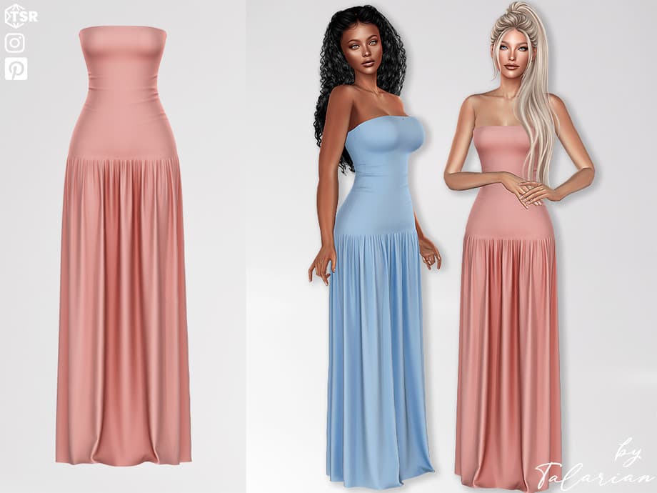 Скриншот мода Платье Zariah Long Dress